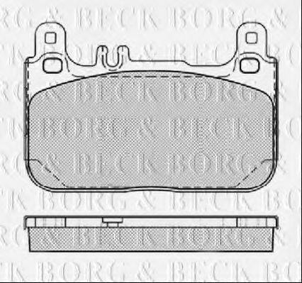BORG & BECK BBP2461 Комплект гальмівних колодок, дискове гальмо