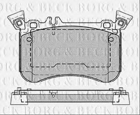 BORG & BECK BBP2467 Комплект гальмівних колодок, дискове гальмо