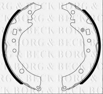 BORG & BECK BBS6493 Комплект гальмівних колодок