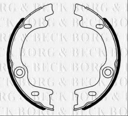 BORG & BECK BBS6496 Комплект гальмівних колодок