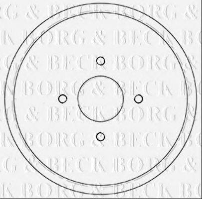 BORG & BECK BBR7252 Гальмівний барабан