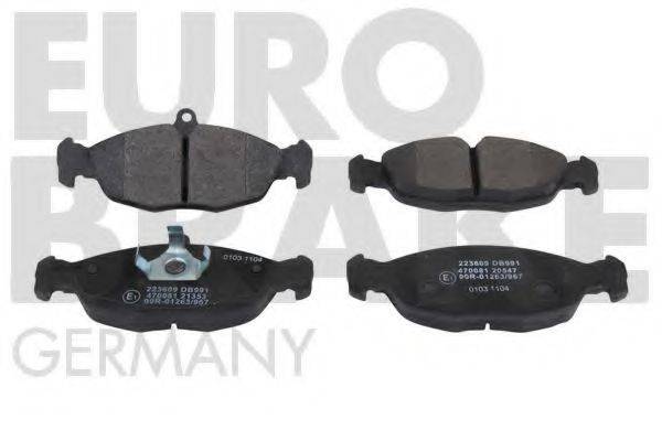 EUROBRAKE 5502223609 Комплект гальмівних колодок, дискове гальмо