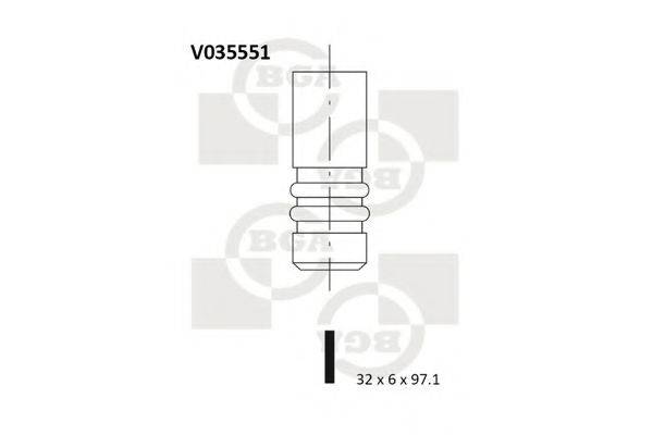 BGA V035551 Впускний клапан