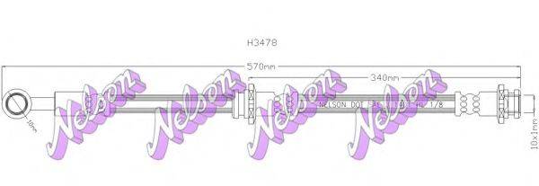 BROVEX-NELSON H3478 Гальмівний шланг