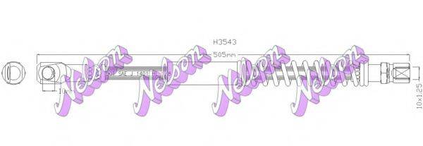 BROVEX-NELSON H3543 Гальмівний шланг