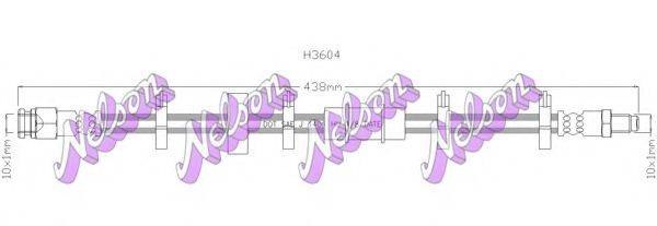BROVEX-NELSON H3604 Гальмівний шланг