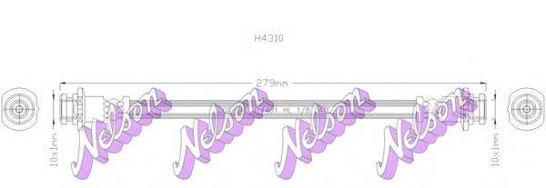 BROVEX-NELSON H4310 Гальмівний шланг