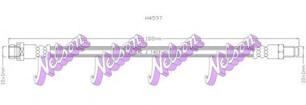 BROVEX-NELSON H4597 Гальмівний шланг