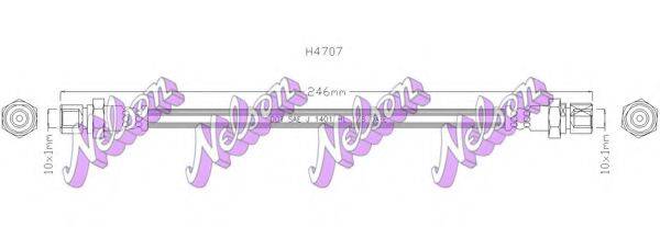 BROVEX-NELSON H4707 Гальмівний шланг
