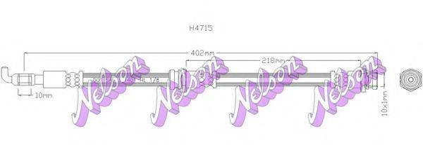 BROVEX-NELSON H4715 Гальмівний шланг