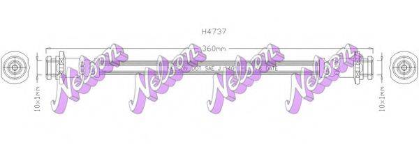 BROVEX-NELSON H4737 Гальмівний шланг