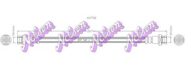 BROVEX-NELSON H4752 Гальмівний шланг