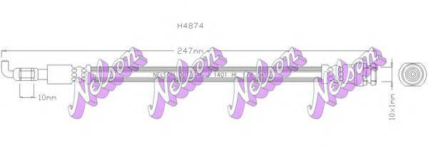 BROVEX-NELSON H4874 Гальмівний шланг