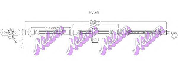 BROVEX-NELSON H5168 Гальмівний шланг