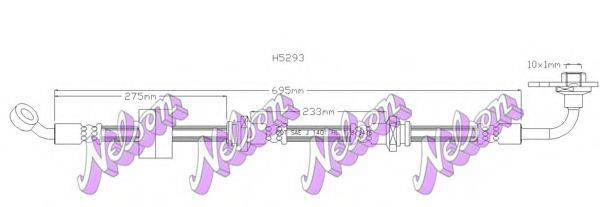BROVEX-NELSON H5293 Гальмівний шланг