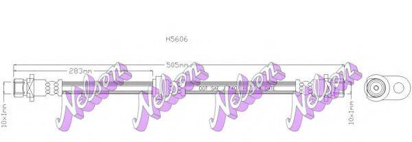 BROVEX-NELSON H5606 Гальмівний шланг