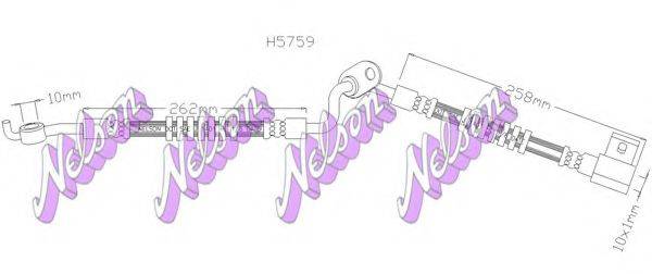 BROVEX-NELSON H5759 Гальмівний шланг