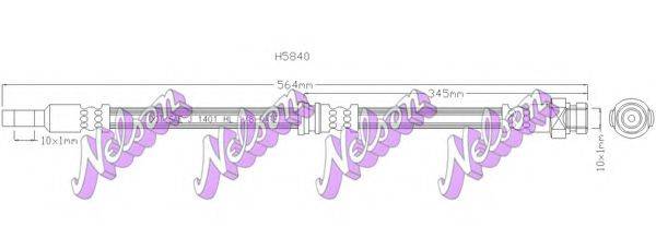 BROVEX-NELSON H5840 Гальмівний шланг
