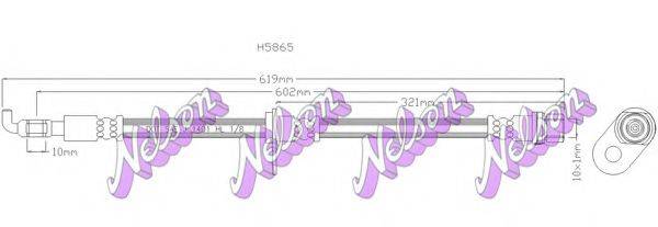 BROVEX-NELSON H5865 Гальмівний шланг