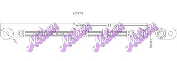 BROVEX-NELSON H5978 Гальмівний шланг