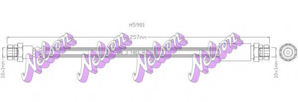BROVEX-NELSON H5981 Гальмівний шланг