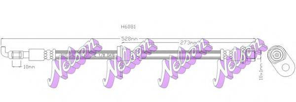 BROVEX-NELSON H6081 Гальмівний шланг