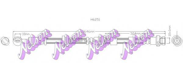 BROVEX-NELSON H6251 Гальмівний шланг