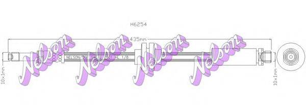 BROVEX-NELSON H6254 Гальмівний шланг
