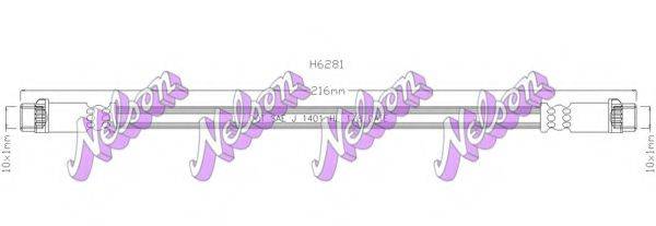 BROVEX-NELSON H6281 Гальмівний шланг