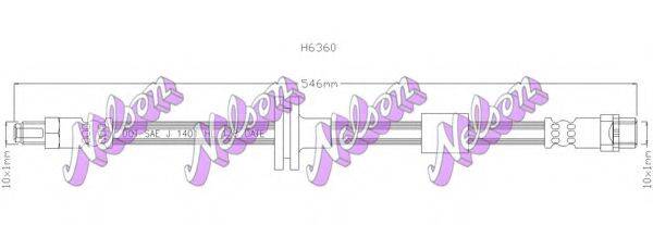BROVEX-NELSON H6360 Гальмівний шланг