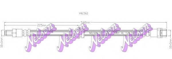 BROVEX-NELSON H6361 Гальмівний шланг