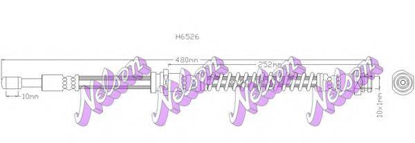 BROVEX-NELSON H6526 Гальмівний шланг