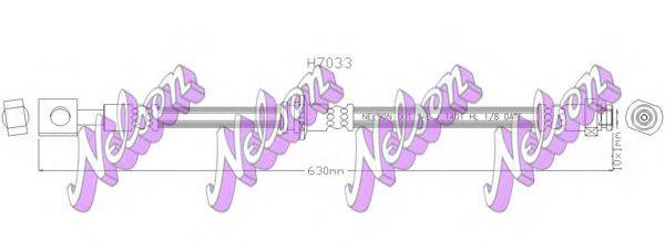 BROVEX-NELSON H7033 Гальмівний шланг