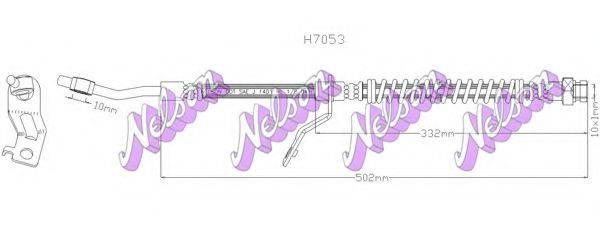 BROVEX-NELSON H7053 Гальмівний шланг