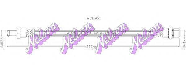 BROVEX-NELSON H7098 Гальмівний шланг