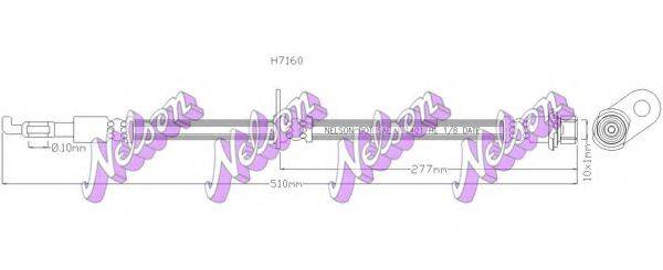 BROVEX-NELSON H7160 Гальмівний шланг