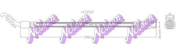 BROVEX-NELSON H7252 Гальмівний шланг
