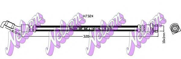 BROVEX-NELSON H7324 Гальмівний шланг