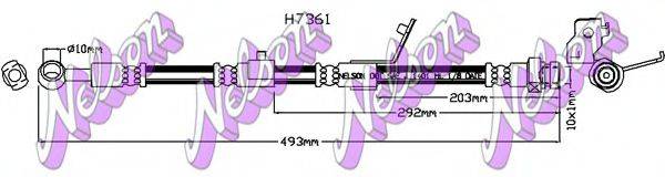 BROVEX-NELSON H7361 Гальмівний шланг