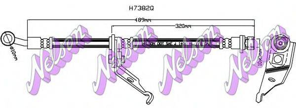 BROVEX-NELSON H7382Q Гальмівний шланг