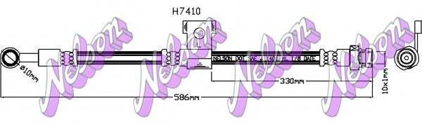 BROVEX-NELSON H7410 Гальмівний шланг