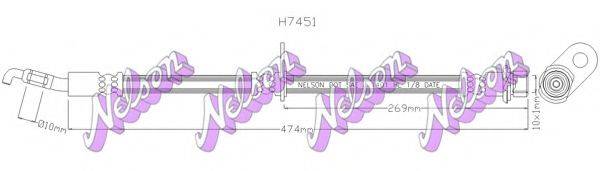 BROVEX-NELSON H7451 Гальмівний шланг