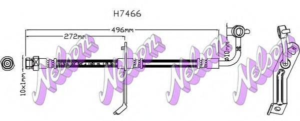 BROVEX-NELSON H7466 Гальмівний шланг