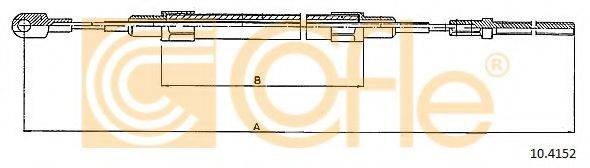COFLE 104152 Трос, стоянкова гальмівна система
