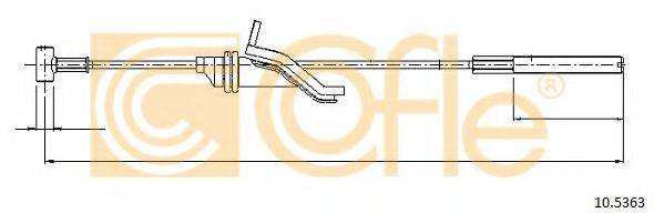 COFLE 105363 Трос, стоянкова гальмівна система
