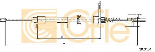 COFLE 109454 Трос, стоянкова гальмівна система