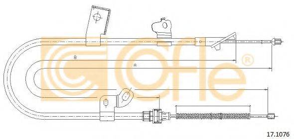 COFLE 171076 Трос, стоянкова гальмівна система