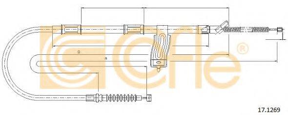 COFLE 171269 Трос, стоянкова гальмівна система