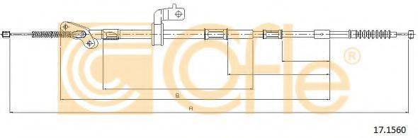 COFLE 171560 Трос, стоянкова гальмівна система