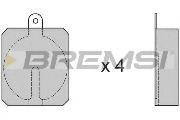 BREMSI BP2013 Комплект гальмівних колодок, дискове гальмо